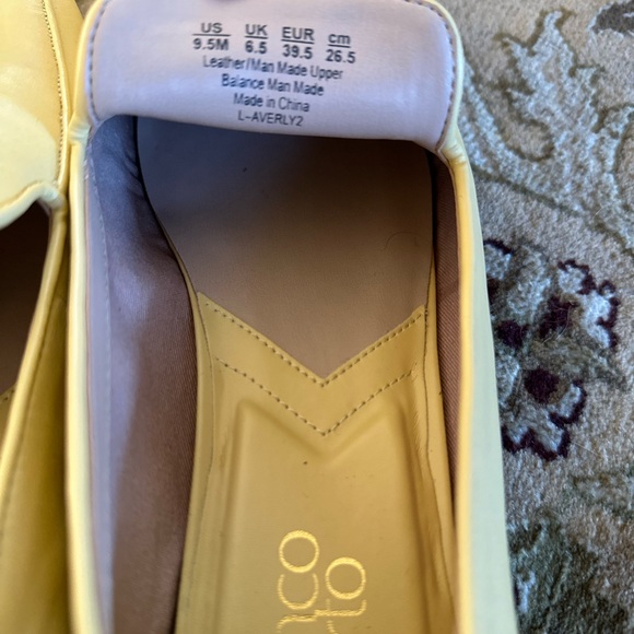 Franco Sarto Women’s Avery 2 Loafers Light Yellow Raffia Size 9.5 Square Toe - Picture 12 of 15